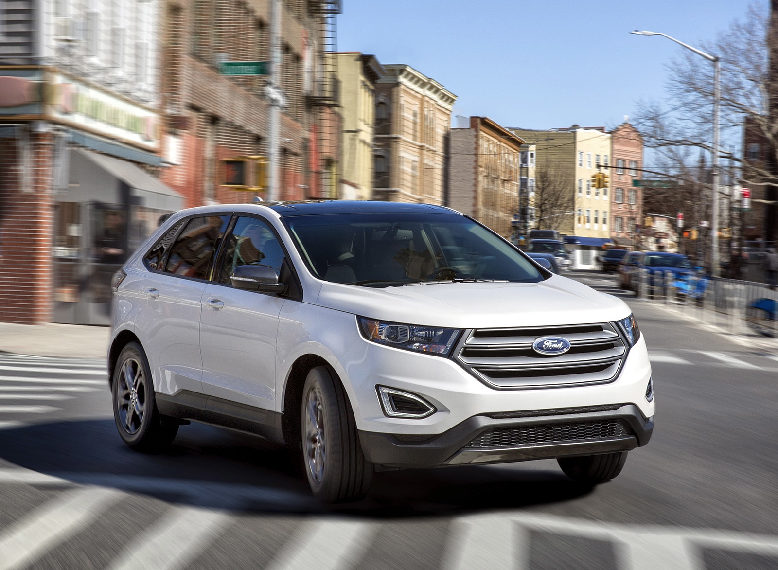 2018 Ford Edge SEL Sport Appearance Package Front Three-Quarter Wallpapers (2)