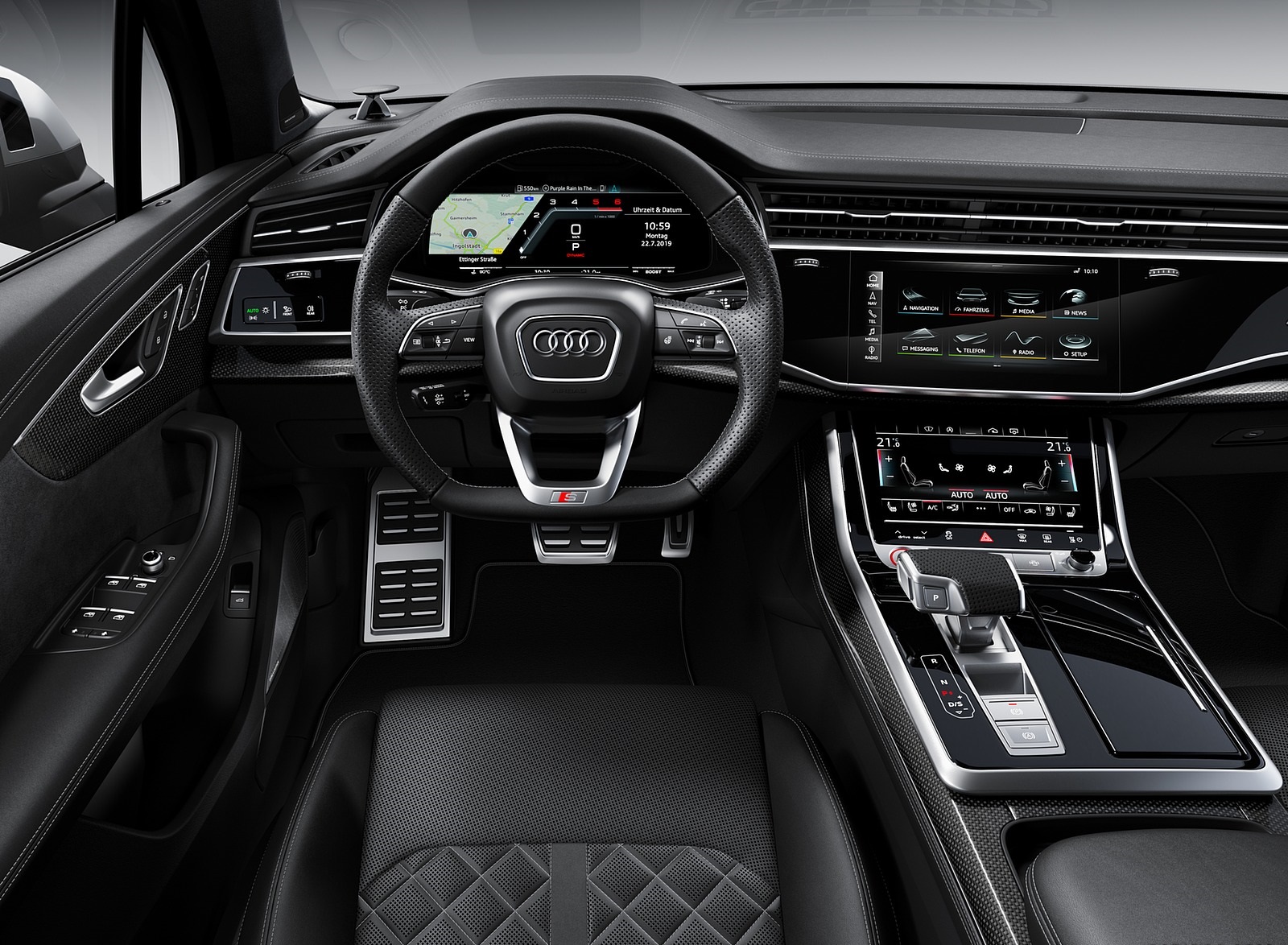 2020 Audi SQ7 TDI Interior Cockpit Wallpapers #127 of 140