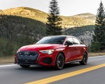 2022 Audi S3 (Color: Tango Red; US-Spec) Front Three-Quarter Wallpapers 150x120 (1)